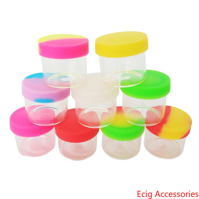 Glass bottle with silicone cover 6ml silicon container nonstick wax containers box food grade jars dab tool storage jar oil holder DHL 
Glass bottle with silicone cover 6ml silicon container nonstick wax containers box food grade jars dab tool storage jar oil holder DHL