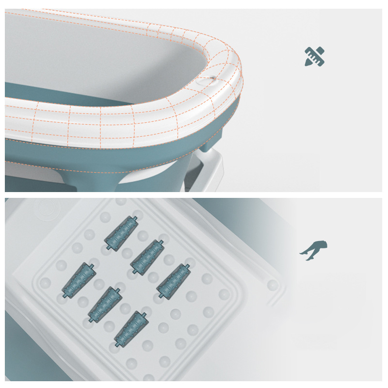 138m Large Bathtub Adult Childrens Folding Tub Massage Adult Bath Barrel Steaming Dualuse Baby Tub Home Spa Home Sauna 2size1644248