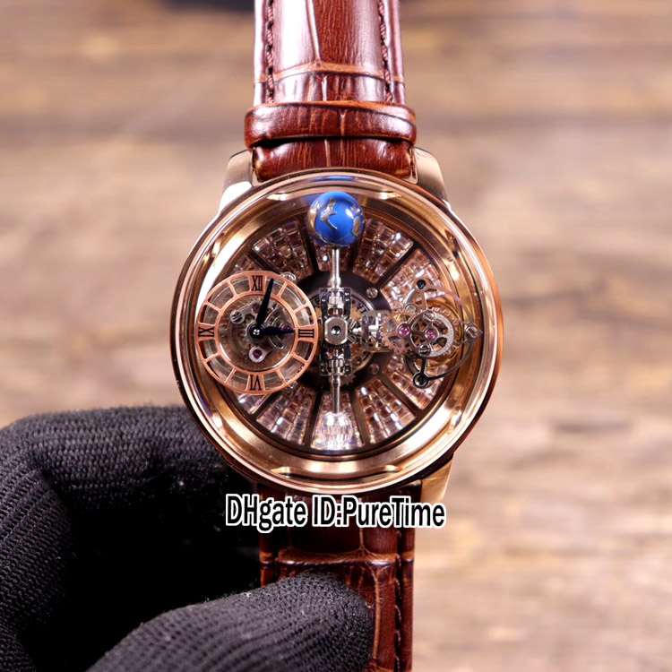 Rose Gold Skeleton Dial New Astronomia Silver Diamond Swiss Strap Tourbillon Mens Quartz Puretime Brown Leather Baguette Watches Watch Raib
Rose Gold Skeleton Dial New Astronomia Silver Diamond Swiss Strap Tourbillon Mens Quartz Puretime Brown Leather Baguette Watches Watch Raib