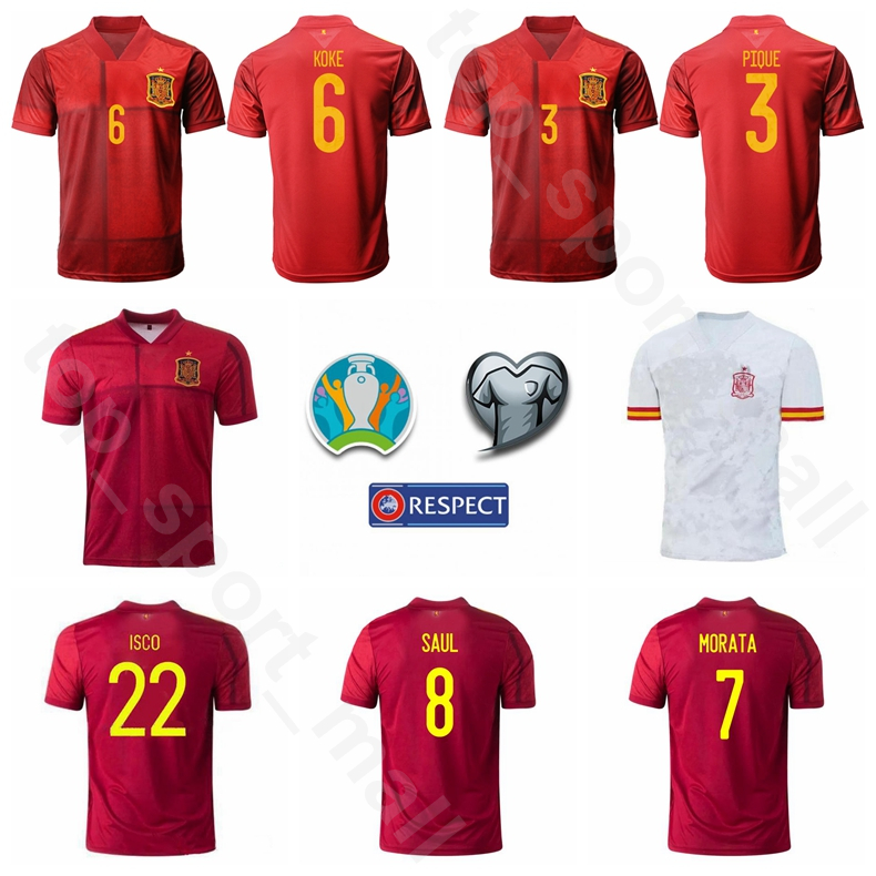 2020 Eurocopa Spain 19 DIEGO COSTA Jersey Soccer 22 ISCO 7 DAVID VILLA 9 TORRES 7 RAUL 14 ALONSO Football Shirt Kits Uniform, European cup patch
2020 Eurocopa Spain 19 DIEGO COSTA Jersey Soccer 22 ISCO 7 DAVID VILLA 9 TORRES 7 RAUL 14 ALONSO Football Shirt Kits Uniform, European cup patch