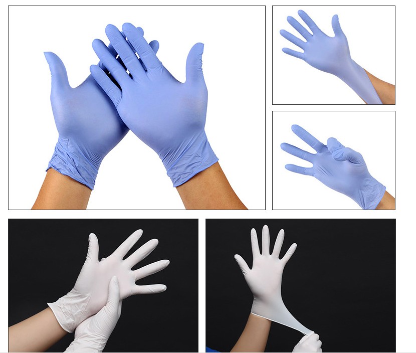 100Pcs Disposable Gloves Latex Universal Kitchen Dish washing Work Rubber Garden Gloves Protective Glove for Home Outdoor