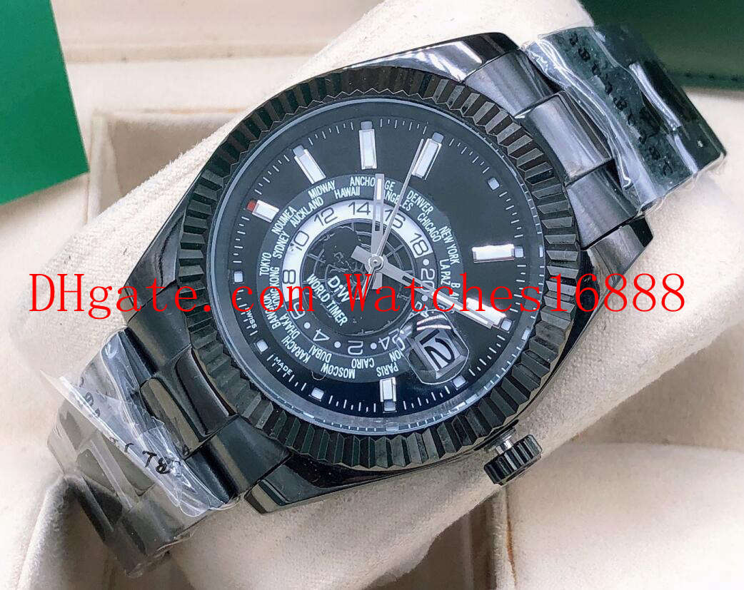 New 42mm Sky Dweller 326934 326938 Asia 2813 Movement Automatic Mechanical Mens Watch Black Pvd With Black Dial Men's Wrist Watches.
New 42mm Sky Dweller 326934 326938 Asia 2813 Movement Automatic Mechanical Mens Watch Black Pvd With Black Dial Men's Wrist Watches.