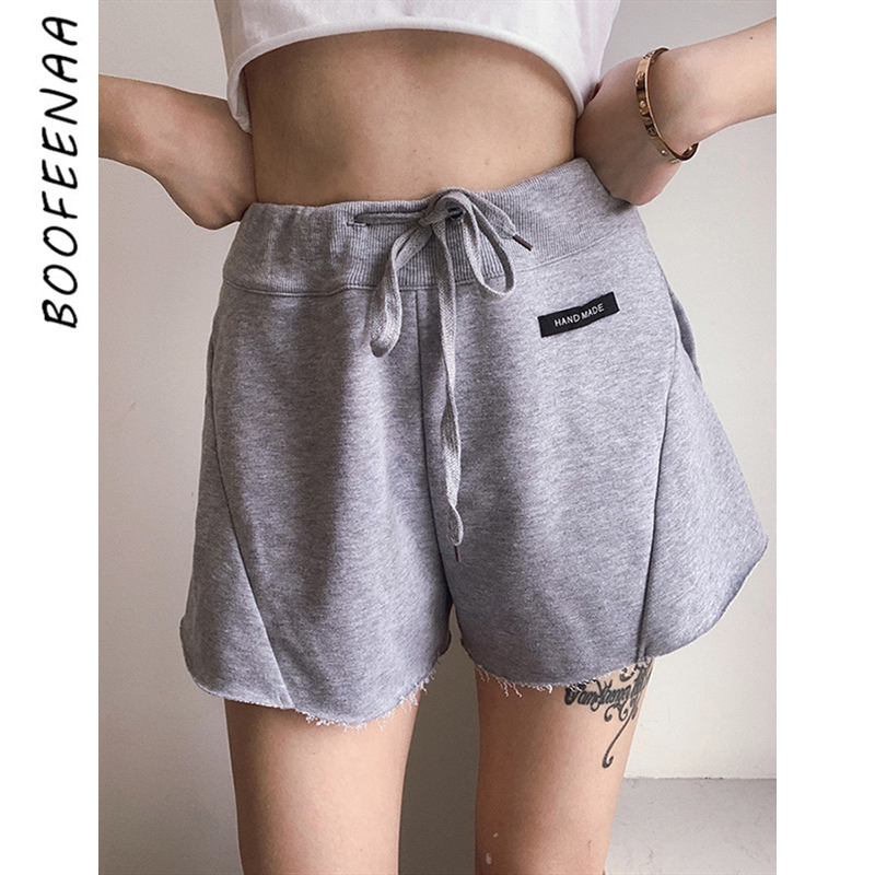 BOOFEENAA Sports Shorts Women Summer 2020 Cotton Casual Loose High Waisted Shorts Drawstring Sweat Short Pants C71-AZ45, Gray
BOOFEENAA Sports Shorts Women Summer 2020 Cotton Casual Loose High Waisted Shorts Drawstring Sweat Short Pants C71-AZ45, Gray