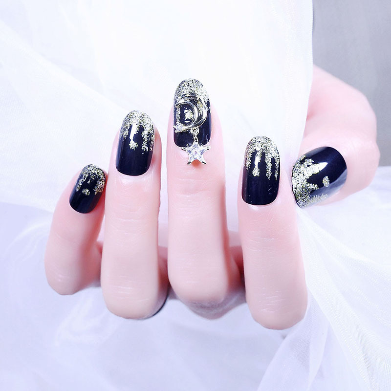24Pcs/boxed with Star Moon designs short size press on Nails Detachable Women Wearable Full Cover acrylic Fake Nail with Glue, As show
24Pcs/boxed with Star Moon designs short size press on Nails Detachable Women Wearable Full Cover acrylic Fake Nail with Glue, As show