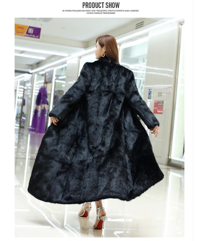 New Real genuine natural fur coat women' stand collar X-long fashion fur jacket outwear custom any size, As pic
New Real genuine natural fur coat women' stand collar X-long fashion fur jacket outwear custom any size, As pic