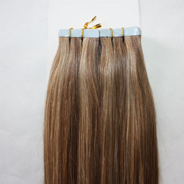 100 tape human hair extensions tape in hair mixed color 150g 60pcs 50g pack peruvian hair blonde double sides adhesive