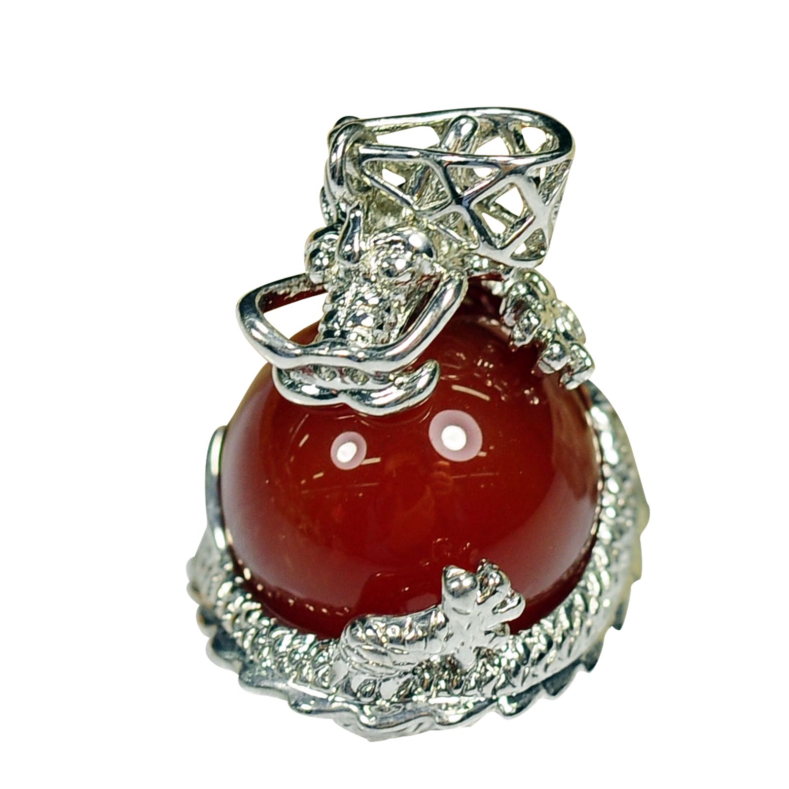 Ball Dragon Ball Necklace Natural Pendant Stainless Steel Chain Valentine's Day