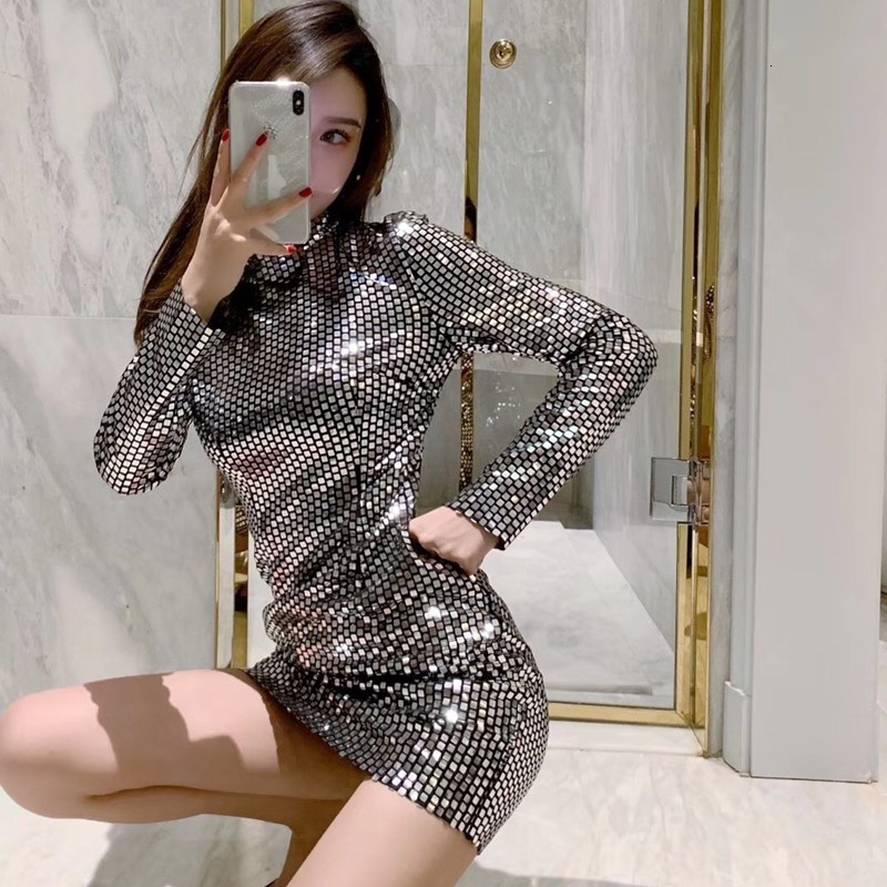 Casual Dresses Korean Sexy Women Glitter Mini Dress Turtleneck Long Sleeve Night Club Party Wrap Pencil Bodycon Sequins Robe Femme, Issee
Casual Dresses Korean Sexy Women Glitter Mini Dress Turtleneck Long Sleeve Night Club Party Wrap Pencil Bodycon Sequins Robe Femme, Issee