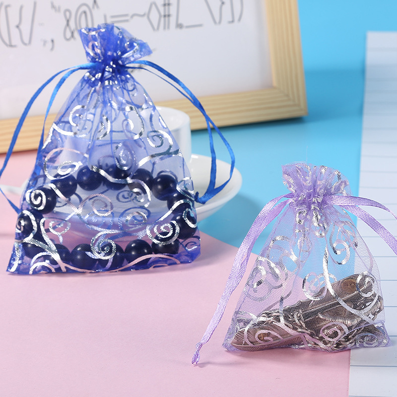 100pcs 5 size golden/silver printing packaging cane gilt oganza rope bags hot selling Multicolor jewelry bag gift storage bags
100pcs 5 size golden/silver printing packaging cane gilt oganza rope bags hot selling Multicolor jewelry bag gift storage bags