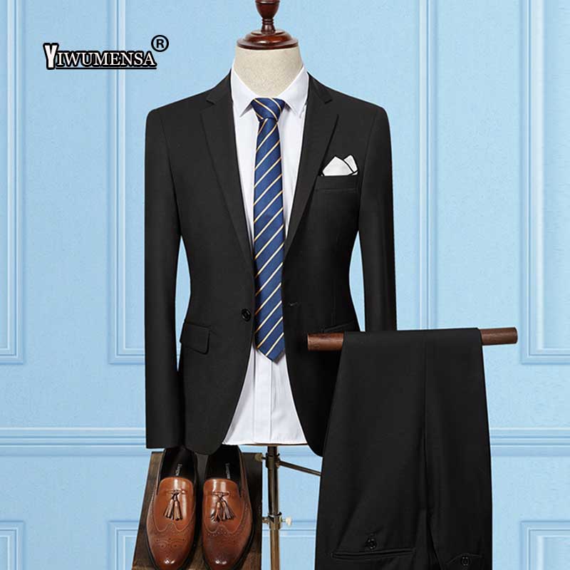 YiWuMenSa Ternos Para Hombre Light Grey Wedding Suits For Mens Custom Made mens suit Business Classic man suit slim fit