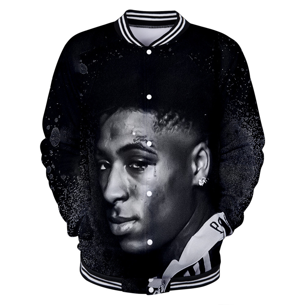YoungBoy Never Broke Again 3D Print Baseball Jacket Women/Men Trendy Style Streetwear Hip Hop Baseball Uniform Casual Sweatshirt, 001
YoungBoy Never Broke Again 3D Print Baseball Jacket Women/Men Trendy Style Streetwear Hip Hop Baseball Uniform Casual Sweatshirt, 001