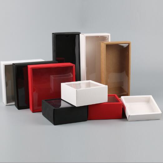 10pcs Red/White/Black/Kraft Paper Box with Clear PVC Lid Handmade Soap Packaging Boxes different sizes Gift
10pcs Red/White/Black/Kraft Paper Box with Clear PVC Lid Handmade Soap Packaging Boxes different sizes Gift