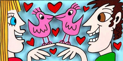 James Rizzi WHEN LOVE BIRDS MEET Home Decor Handpainted Oil painting On Canvas Wall Art Canvas Pictures 191224
James Rizzi WHEN LOVE BIRDS MEET Home Decor Handpainted Oil painting On Canvas Wall Art Canvas Pictures 191224