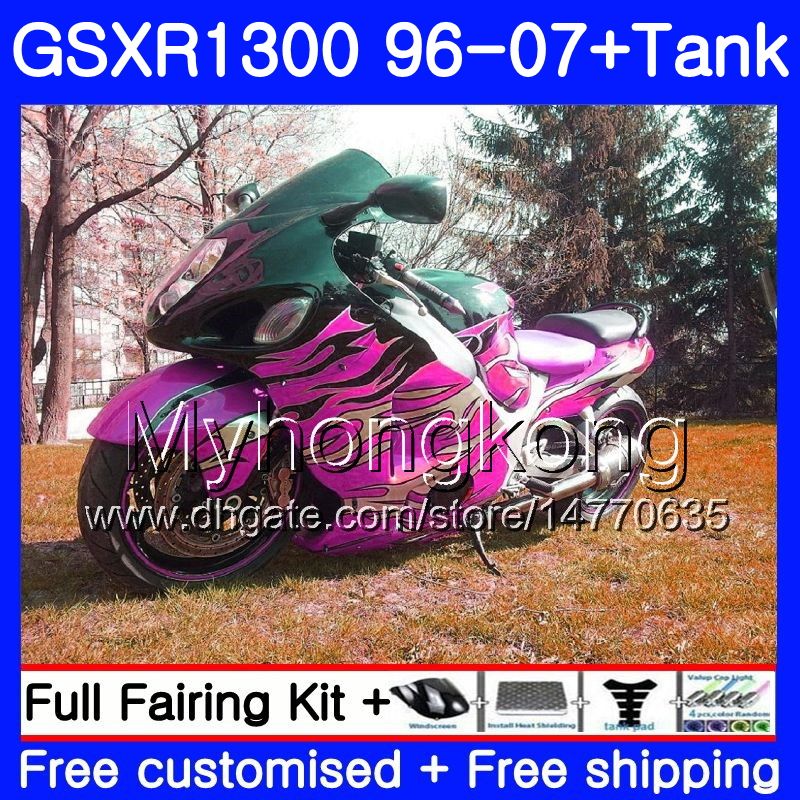 

+Tank For SUZUKI GSXR1300 Hayabusa 96 97 98 99 2000 2001 Pink flames 333HM.215 GSX R1300 GSXR 1300 1996 1997 1998 1999 00 01 02 Fairings, No. 1