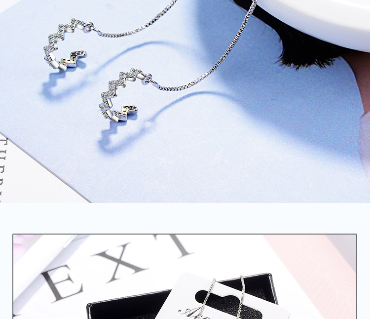 Tassel earrings long ladies perfect match dress gift jewelry stainless steel silver jewelry