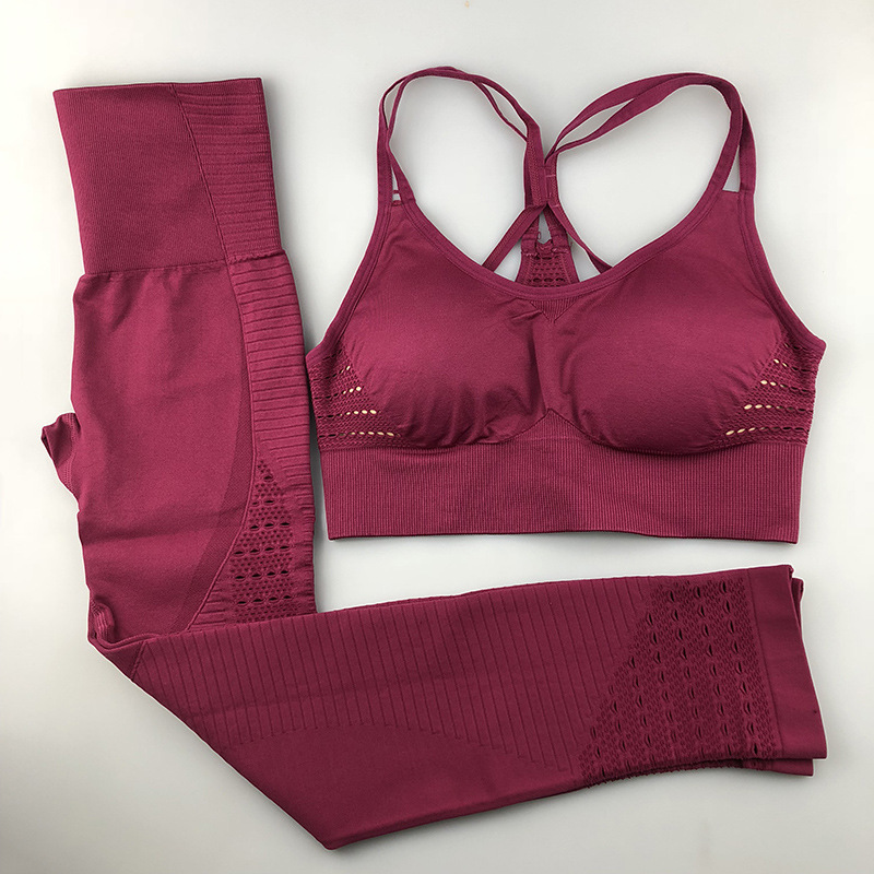 Yoga set 2 pieces women' track and field gymnastics sportswear running fitness breathable bra quick-drying stretch yoga pants, Black
Yoga set 2 pieces women' track and field gymnastics sportswear running fitness breathable bra quick-drying stretch yoga pants, Black