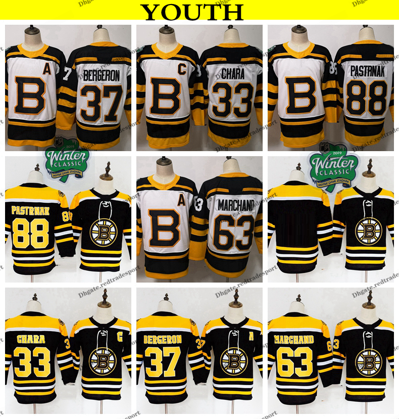 2018 Winter Classic Youth Boston Bruins 37 Patrice Bergeron 63 Brad Marchand 88 David Pastrnak 33 Zdeno Chara Kids Boys Hockey Jerseys, Black 37
2018 Winter Classic Youth Boston Bruins 37 Patrice Bergeron 63 Brad Marchand 88 David Pastrnak 33 Zdeno Chara Kids Boys Hockey Jerseys, Black 37