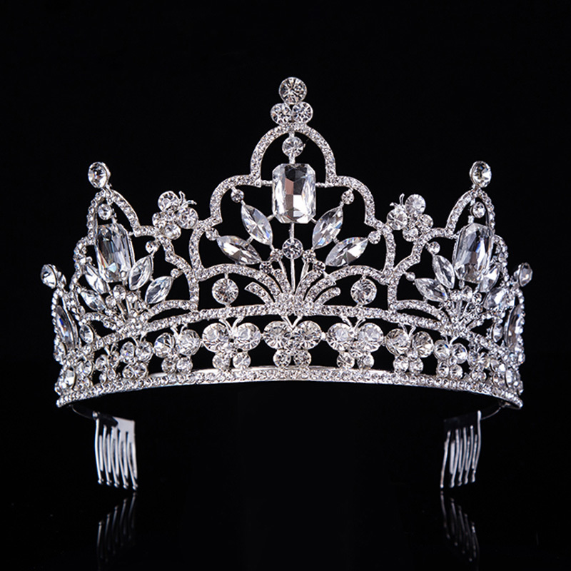 hot Silver Crystal Large Queen Pageant Crown Noble Rhinestone Diadem Tiaras for Princess Headbands Wedding Hair AccessoriesT-029 CJ191226
hot Silver Crystal Large Queen Pageant Crown Noble Rhinestone Diadem Tiaras for Princess Headbands Wedding Hair AccessoriesT-029 CJ191226