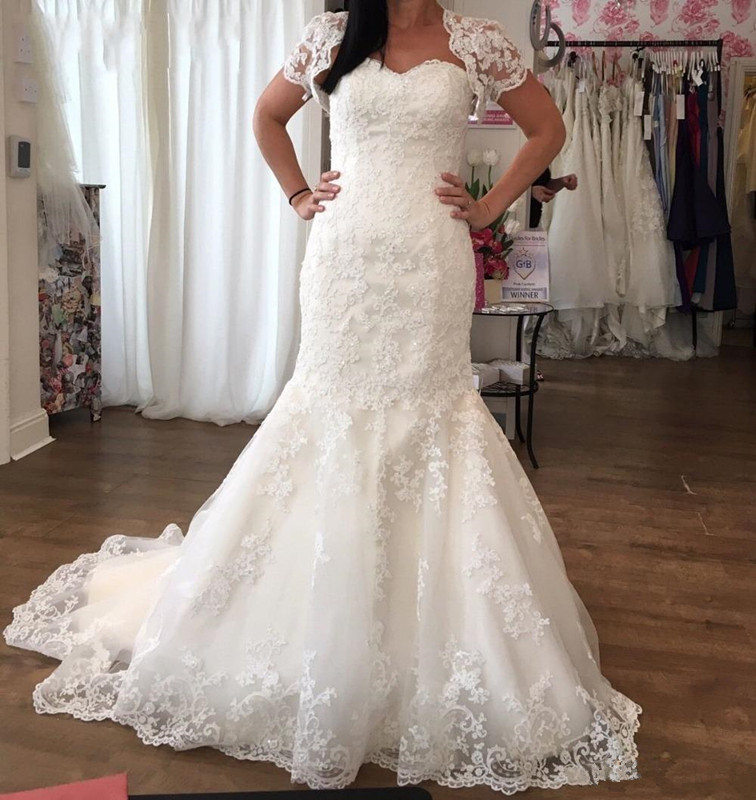 Vintage Lace Mermaid Wedding Dresses with Jacket Bolero 2020 Sweetheart Appliques Country Boho Bridal Gowns Long Plus Size Vestidos
