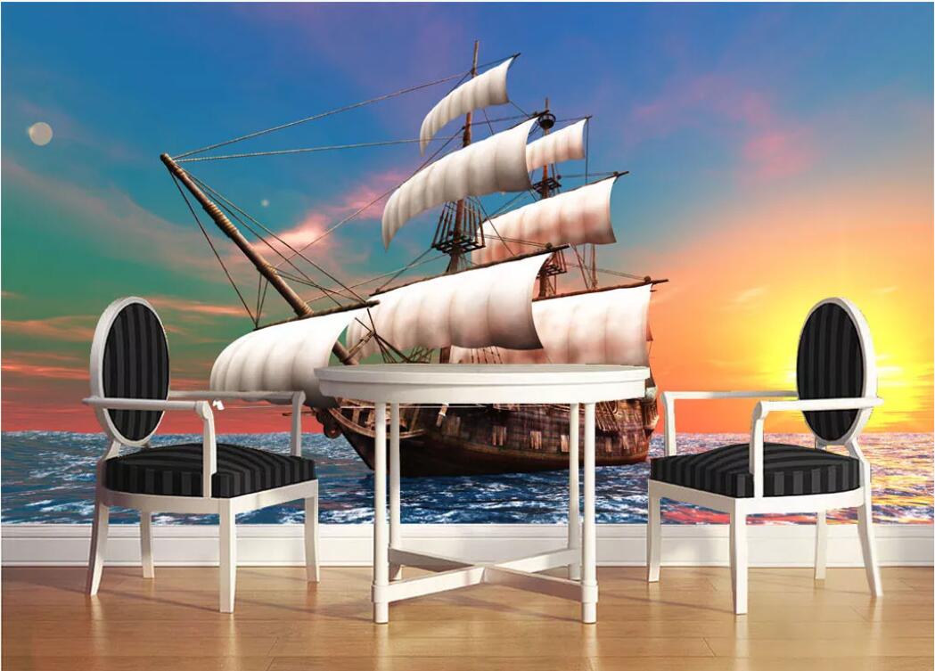 3d room wallpaper custom photo mural Sailing and sailing smoothly on the sea sunrise HD mural background wall wallpaper for walls 3 d, Non-woven fabric
3d room wallpaper custom photo mural Sailing and sailing smoothly on the sea sunrise HD mural background wall wallpaper for walls 3 d, Non-woven fabric