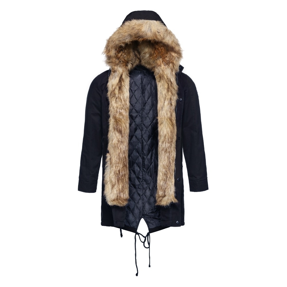 2018 Fashion Winter New Jacket Men Warm Coat Fashion Casual Parka Medium-Long Thickening Coat Men For Winter S191019