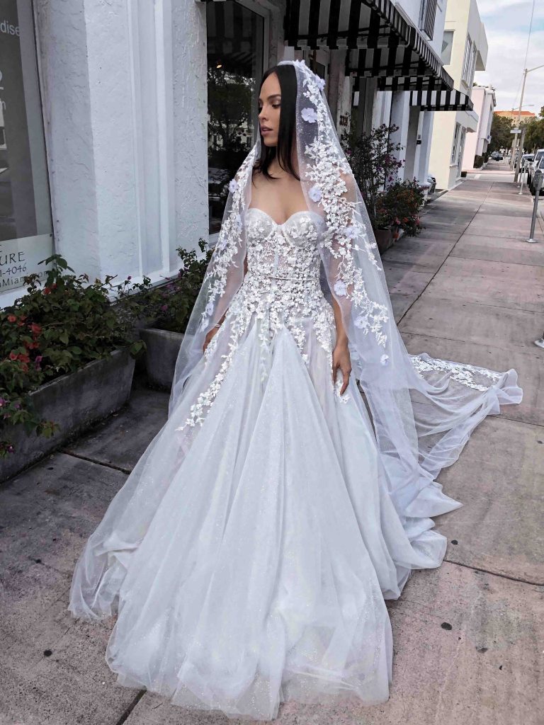2019 Berta Beach Wedding Dresses Sweetheart Lace 3D Floral Appliqued Beads Boho Wedding Dress Bridal Gowns A Line Vestidos De Novia