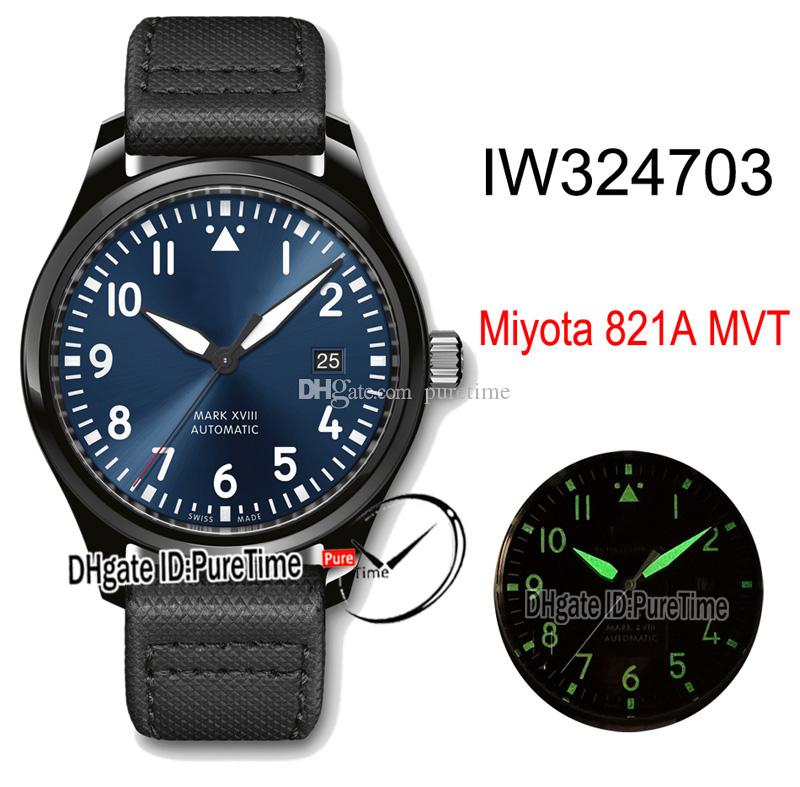 New Mark XVIII Petit Prince Miyota 821A Automatic Mens Watch IW324703 Steel Black Dial White Number Markers Black Leather Puretime E154i9, Customized super waterproof
New Mark XVIII Petit Prince Miyota 821A Automatic Mens Watch IW324703 Steel Black Dial White Number Markers Black Leather Puretime E154i9, Customized super waterproof