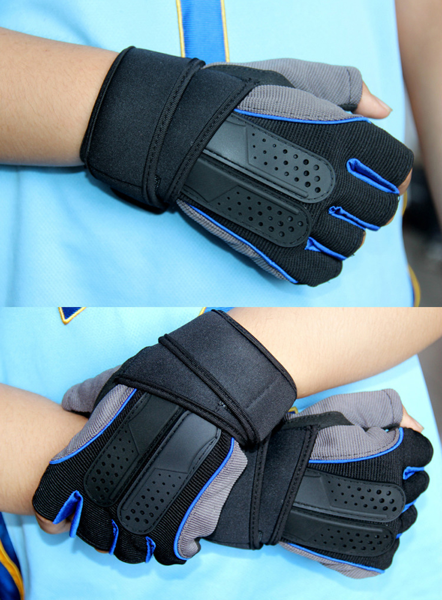 4 Colors Gym Body Building Training Fitness Gloves Outdoor Sports Equipment Weight lifting Workout Exercise breathable Wrist Wrap