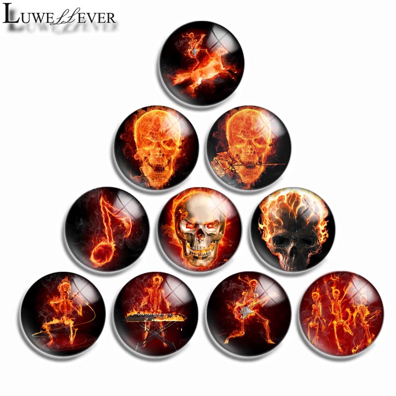 10mm 12mm 14mm 16mm 20mm 25mm 30mm 531 Flame Skull Round Glass Cabochon Jewelry Finding Fit 18mm Snap Button Charm Bracelet Necklace
10mm 12mm 14mm 16mm 20mm 25mm 30mm 531 Flame Skull Round Glass Cabochon Jewelry Finding Fit 18mm Snap Button Charm Bracelet Necklace