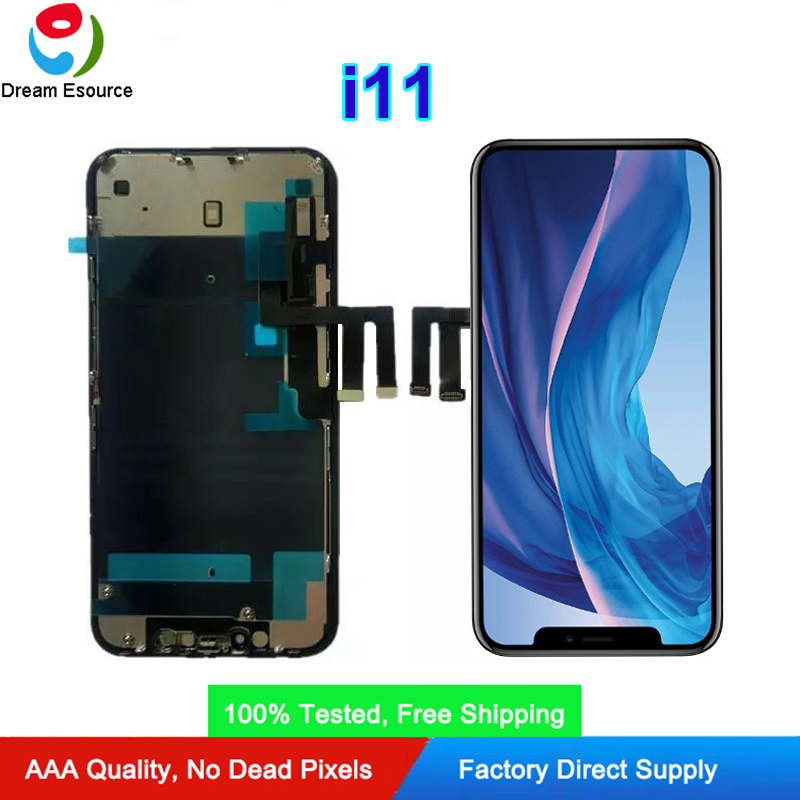 OEM Refurbished (Change Glass) Panel for iPhone 11 Original LCD Assembled Screen Display with Nice Touch installed Metal Plate & Free DHL
OEM Refurbished (Change Glass) Panel for iPhone 11 Original LCD Assembled Screen Display with Nice Touch installed Metal Plate & Free DHL