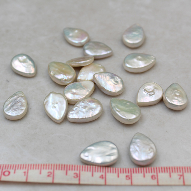 Cultured Freshwater Natural White Pearl Cultured Freshwater Pearl Beads Biwa Shape Teardrop Shape Wholesale Pearls Beads for Making Bracelet