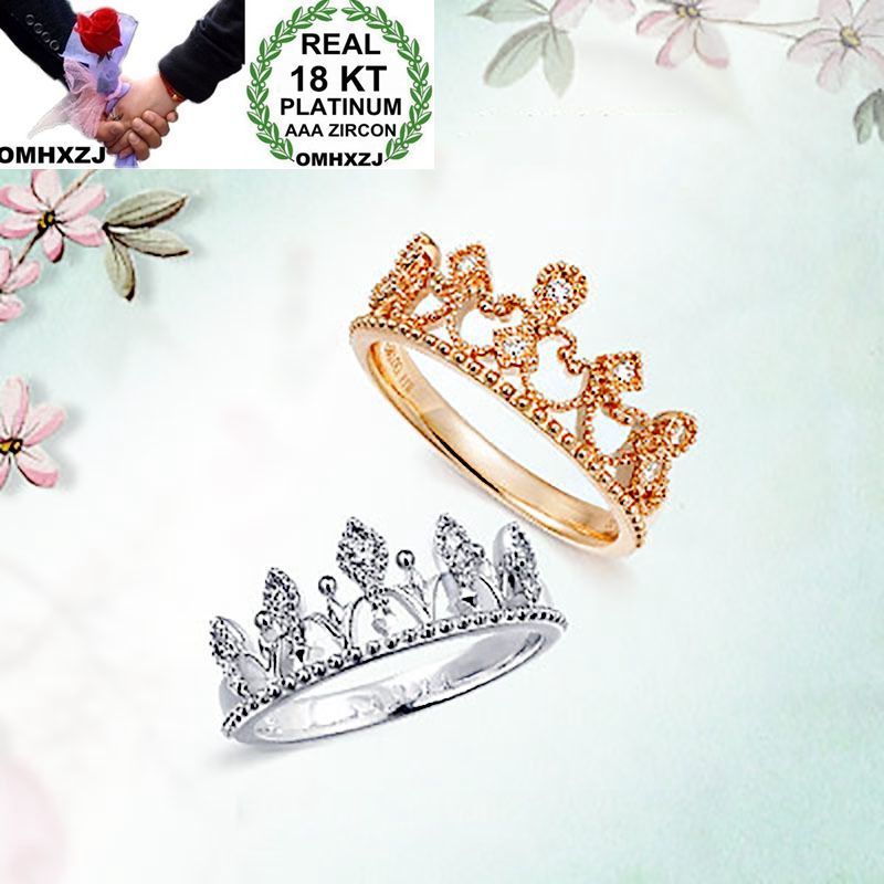 OMHXZJ Wholesale European Fashion Woman Man Party Wedding Gift Crown White Zircon 18KT White Gold Rose Gold Ring RR504
OMHXZJ Wholesale European Fashion Woman Man Party Wedding Gift Crown White Zircon 18KT White Gold Rose Gold Ring RR504