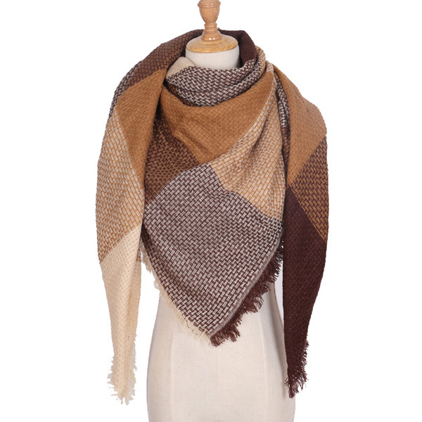 Winter Women Scarf Plaid Warm Cashmere Scarves Shawls Female Scarf Lady Blanket Wraps winter scarf