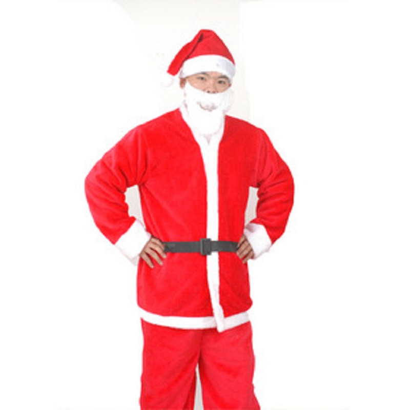 new fashion Santa Claus villi men's clothing Christmas show dress up models costumes suits costumes