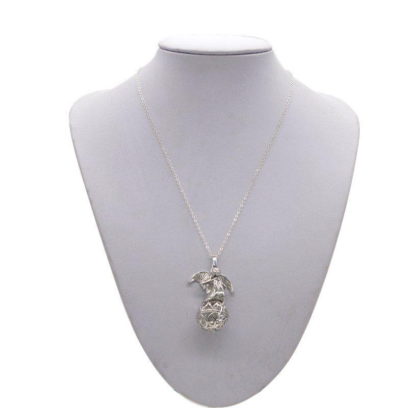 And harmonic pull necklace pregnant women angel alloy pendant pregnancy wishing ball gift