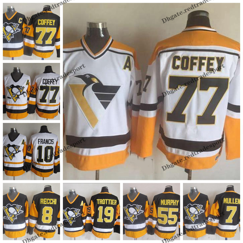 Mens Pittsburgh Vintage 77 Paul Coffey 10 Ron Francis 8 Mark Recchi 55 Larry Murphy 7 Joe Mullen 19 Bryan Trottier Hockey Jerseys, Black 19
Mens Pittsburgh Vintage 77 Paul Coffey 10 Ron Francis 8 Mark Recchi 55 Larry Murphy 7 Joe Mullen 19 Bryan Trottier Hockey Jerseys, Black 19