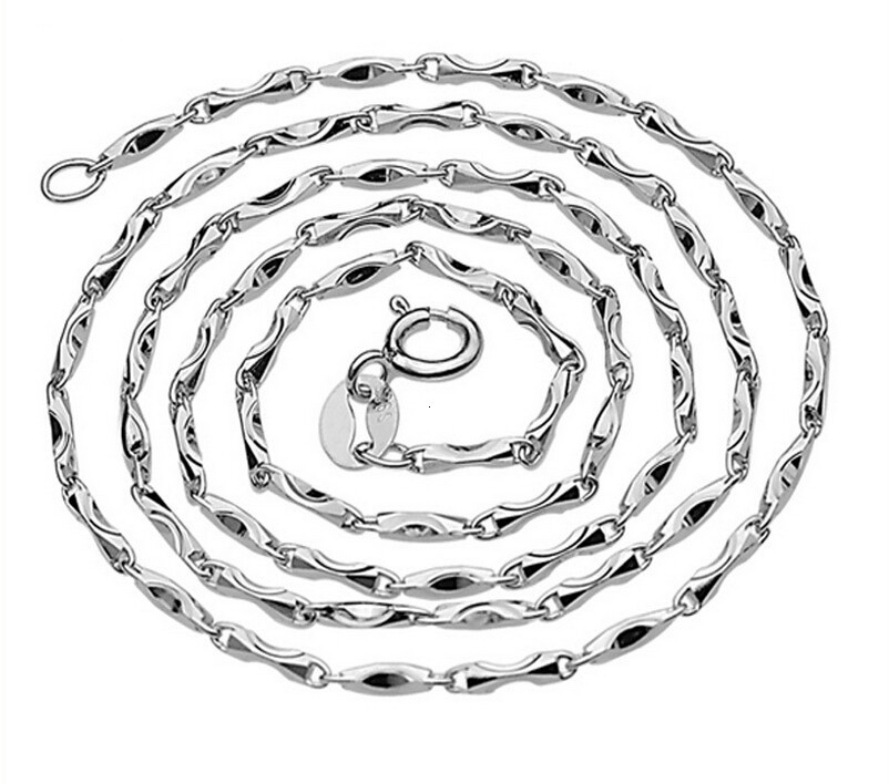 925 Sterling Silver Necklace Ingots Link Chain Lobster Clasp Collares Necklaces For Women
925 Sterling Silver Necklace Ingots Link Chain Lobster Clasp Collares Necklaces For Women
