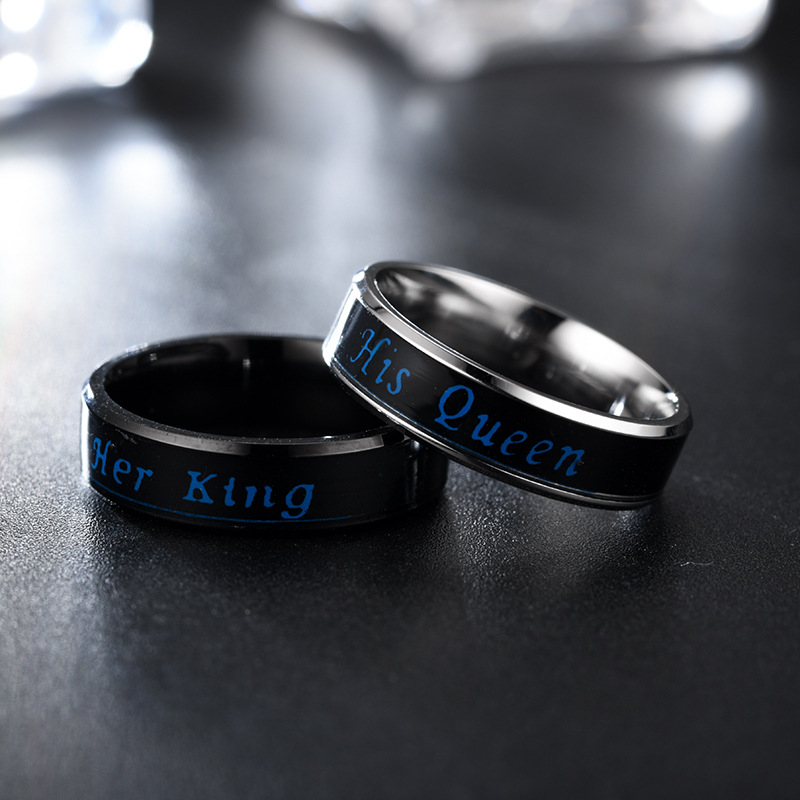 Temperature Her King His Queen Ring Stainless Steel mood Rings Engagement Wedding women mens Ring Fashion Jewelry Will and Sandy new, Silver
Temperature Her King His Queen Ring Stainless Steel mood Rings Engagement Wedding women mens Ring Fashion Jewelry Will and Sandy new, Silver