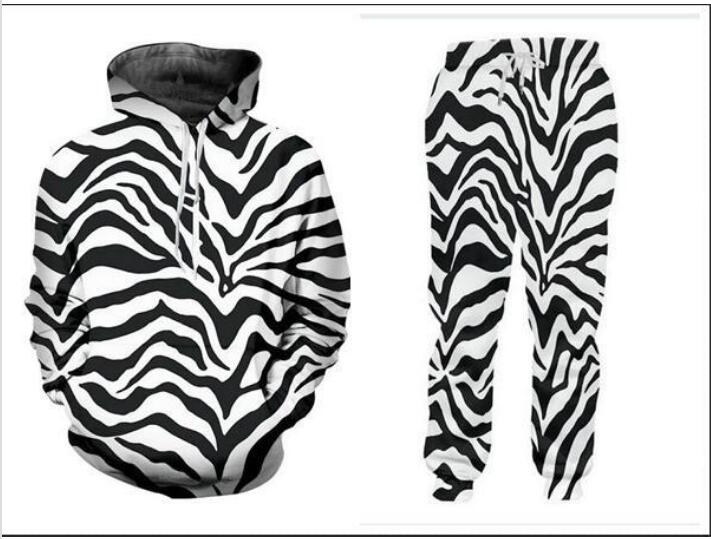 Wholesale--New Fashion Men/Womens Zebra Stripes Sweatshirt Joggers Funny 3D Print Unisex Hoodies+Pants ZZ017, Green
Wholesale--New Fashion Men/Womens Zebra Stripes Sweatshirt Joggers Funny 3D Print Unisex Hoodies+Pants ZZ017, Green