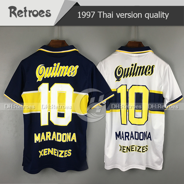 0 Maradona Boca Juniors 96-97 Retro Soccer Jersey 2001 ROMAN RIQUELME 1997 1998 PALERMO Football Shirts Maillot 2005 Camiseta de Futbol
0 Maradona Boca Juniors 96-97 Retro Soccer Jersey 2001 ROMAN RIQUELME 1997 1998 PALERMO Football Shirts Maillot 2005 Camiseta de Futbol