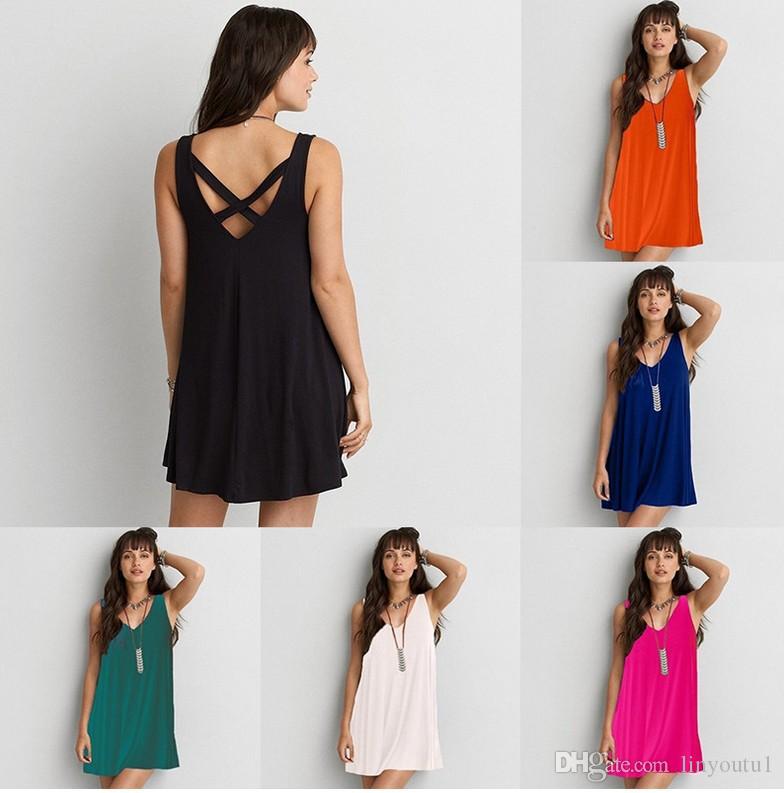 2020 New Women Plus size Dresses Sexy V-Neck Long Knitted Dress Female Sleeveless Bodycon Tank Dress