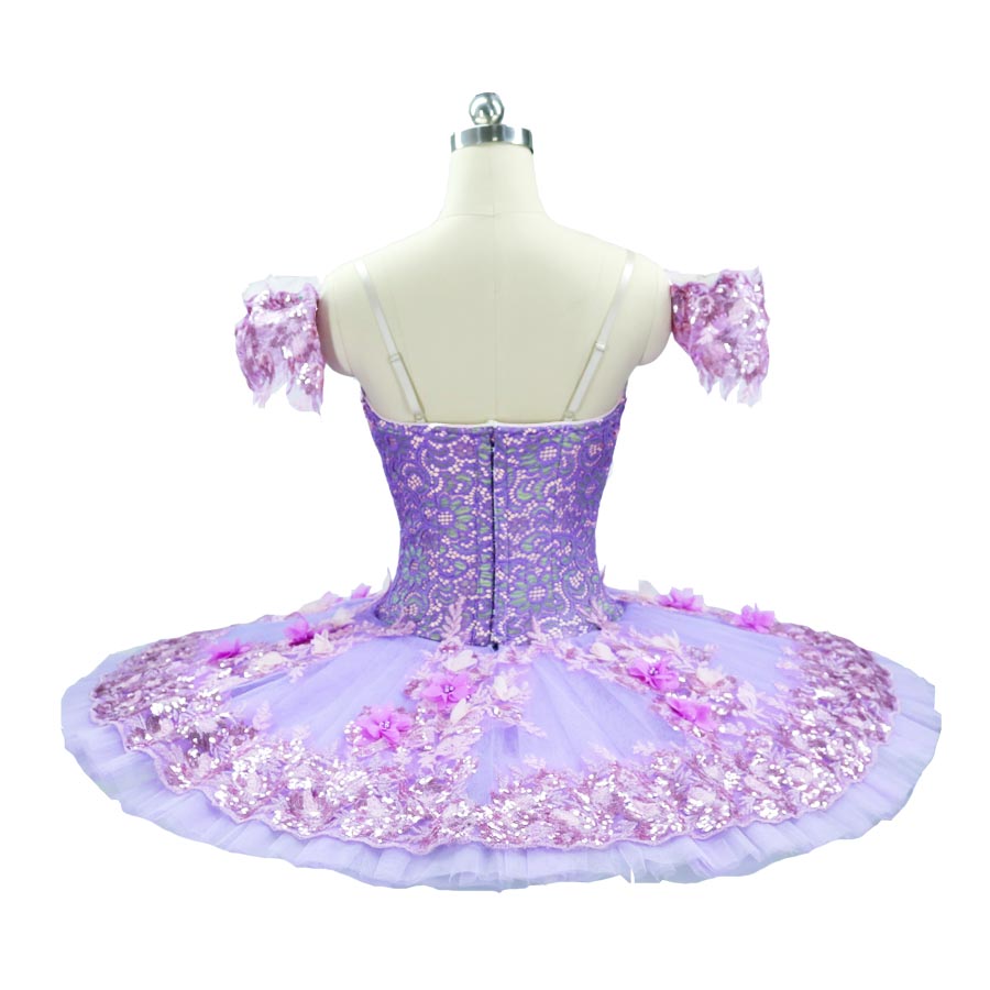 Classical Ballet Dance Costume Purple Professional Tutu lilac Platter Competition Pancake tutu Flower Fairy Classical Ballet Costu2588670