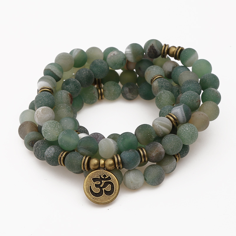 8mm Natural Matte Smile Green Stone Bracelet Trendy Men or Women's 108 Mala Hand String Chakra Yoga Healing Bracelet Wholesale
8mm Natural Matte Smile Green Stone Bracelet Trendy Men or Women's 108 Mala Hand String Chakra Yoga Healing Bracelet Wholesale