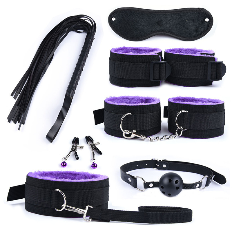 30 Pcs Sex Toys for Woman Adult Games Hand s Whip Mouth Gag Rope Metal Butt Plug Bdsm Bondage Set Anal Plug Dildo Vibrator Y191207