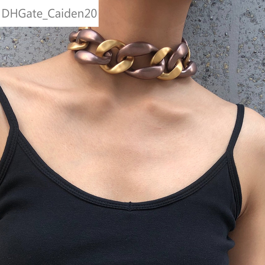 Exaggerated Curb Cuban Big Chunky Thick Choker Necklace Punk Hip Hop Mix Color Collar Necklace For Women Men Jewelry
Exaggerated Curb Cuban Big Chunky Thick Choker Necklace Punk Hip Hop Mix Color Collar Necklace For Women Men Jewelry