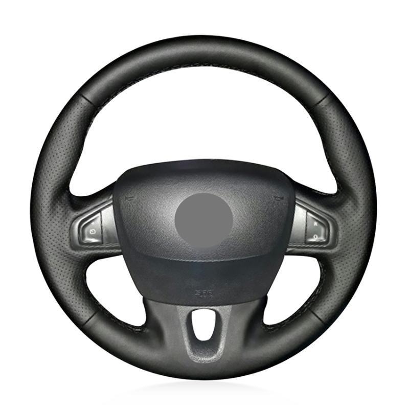 Hand Sew Black Genuine Leather Car Steering Wheel Cover for Megane 2008-2016 Fluence (ZE) 2010-2016 Kangoo Samsung SM3
Hand Sew Black Genuine Leather Car Steering Wheel Cover for Megane 2008-2016 Fluence (ZE) 2010-2016 Kangoo Samsung SM3
