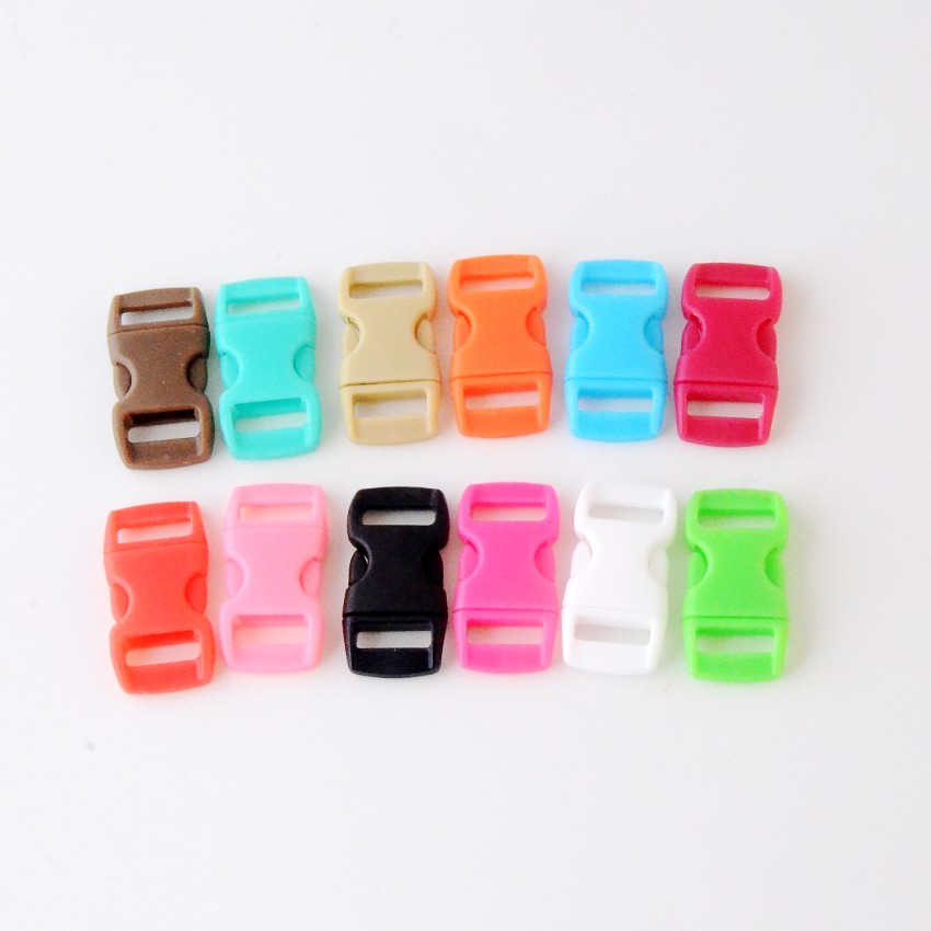 100Pcs Plastic Contoured Side Release Buckles Clasps For Paracord Bracelet Backpacks Clothes Bags Decor 29x15mm 12 Colors F1121, Blike;white
100Pcs Plastic Contoured Side Release Buckles Clasps For Paracord Bracelet Backpacks Clothes Bags Decor 29x15mm 12 Colors F1121, Blike;white