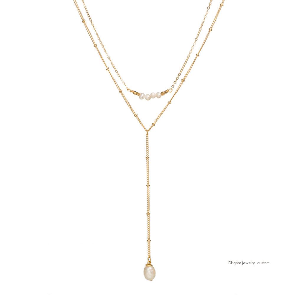 All-match Accessories Natural Freshwater Pearl Necklace Pendeloque Cut Necklace Ma'am Multi-storey Necklace
All-match Accessories Natural Freshwater Pearl Necklace Pendeloque Cut Necklace Ma'am Multi-storey Necklace