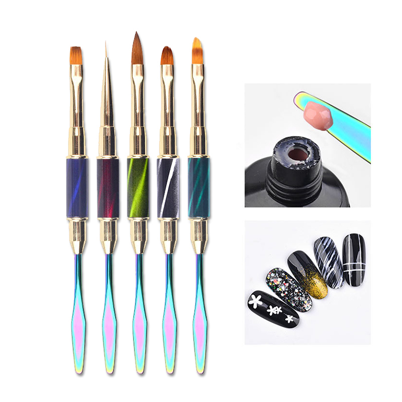 UV Nail Brush Dual-ended Spatula Nylon Hair Flat Pusher Liner For Acrylic Gel Nail Tips Extension Building Tools
UV Nail Brush Dual-ended Spatula Nylon Hair Flat Pusher Liner For Acrylic Gel Nail Tips Extension Building Tools