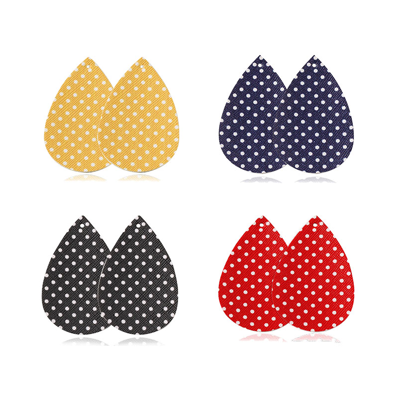 10Pcs/lot Polka Dot Pu Leather Earrings Accessories 2020 Red Black Teardrop Charms For Handmade Earings Making Jewelry Connector
10Pcs/lot Polka Dot Pu Leather Earrings Accessories 2020 Red Black Teardrop Charms For Handmade Earings Making Jewelry Connector